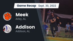 Recap: Meek  vs. Addison  2022