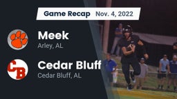 Recap: Meek  vs. Cedar Bluff  2022