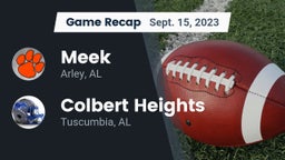 Recap: Meek  vs. Colbert Heights  2023