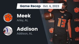 Recap: Meek  vs. Addison  2023