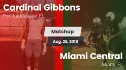 Matchup: Cardinal Gibbons vs. Miami Central  2018
