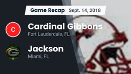 Recap: Cardinal Gibbons  vs. Jackson  2018