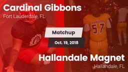 Matchup: Cardinal Gibbons vs. Hallandale Magnet  2018