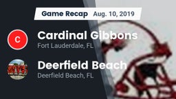 Recap: Cardinal Gibbons  vs. Deerfield Beach  2019