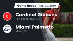 Recap: Cardinal Gibbons  vs. Miami Palmetto  2019