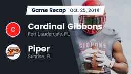 Recap: Cardinal Gibbons  vs. Piper  2019
