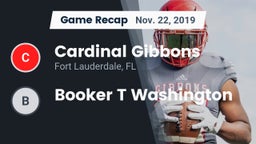 Recap: Cardinal Gibbons  vs. Booker T Washington 2019