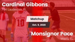 Matchup: Cardinal Gibbons vs. Monsignor Pace  2020