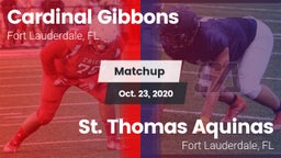 Matchup: Cardinal Gibbons vs. St. Thomas Aquinas  2020