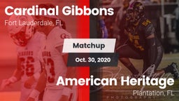 Matchup: Cardinal Gibbons vs. American Heritage  2020