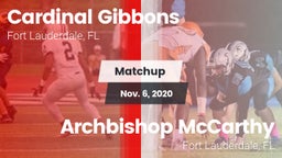 Matchup: Cardinal Gibbons vs. Archbishop McCarthy  2020