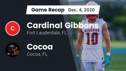 Recap: Cardinal Gibbons  vs. Cocoa  2020