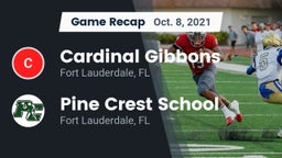 Recap: Cardinal Gibbons  vs. Pine Crest School 2021