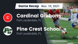 Recap: Cardinal Gibbons  vs. Pine Crest School 2021