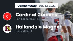 Recap: Cardinal Gibbons  vs. Hallandale Magnet  2022