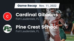 Recap: Cardinal Gibbons  vs. Pine Crest School 2022