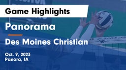 Panorama  vs Des Moines Christian  Game Highlights - Oct. 9, 2023