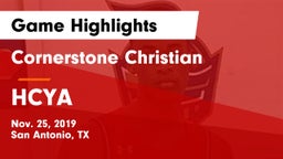 Cornerstone Christian  vs HCYA Game Highlights - Nov. 25, 2019