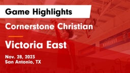 Cornerstone Christian  vs Victoria East  Game Highlights - Nov. 28, 2023