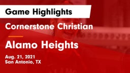 Cornerstone Christian  vs Alamo Heights  Game Highlights - Aug. 21, 2021
