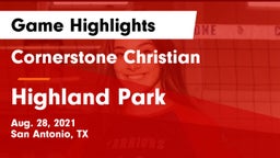 Cornerstone Christian  vs Highland Park  Game Highlights - Aug. 28, 2021