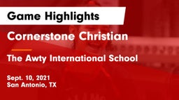 Cornerstone Christian  vs The Awty International School Game Highlights - Sept. 10, 2021