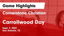 Cornerstone Christian  vs Carrollwood Day  Game Highlights - Sept. 2, 2023