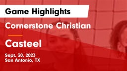 Cornerstone Christian  vs Casteel  Game Highlights - Sept. 30, 2023