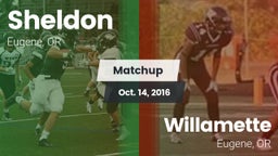 Matchup: Sheldon  vs. Willamette  2016