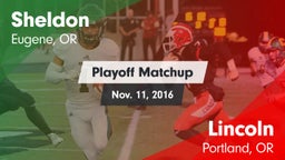 Matchup: Sheldon  vs. Lincoln  2016