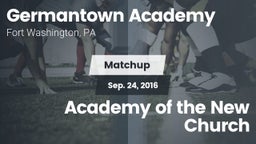 Matchup: Germantown Academy vs. Academy of the New Church 2016
