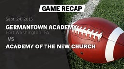 Recap: Germantown Academy vs. Academy of the New Church 2016