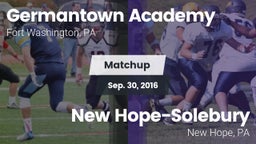 Matchup: Germantown Academy vs. New Hope-Solebury  2016