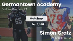Matchup: Germantown Academy vs. Simon Gratz  2017