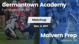 Matchup: Germantown Academy vs. Malvern Prep  2017