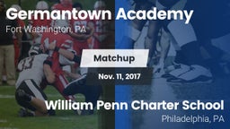 Matchup: Germantown Academy vs. William Penn Charter School 2017