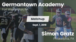 Matchup: Germantown Academy vs. Simon Gratz  2018