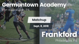 Matchup: Germantown Academy vs. Frankford  2018