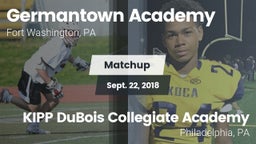 Matchup: Germantown Academy vs. KIPP DuBois Collegiate Academy  2018