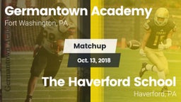 Matchup: Germantown Academy vs. The Haverford School 2018