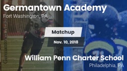 Matchup: Germantown Academy vs. William Penn Charter School 2018