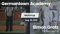 Matchup: Germantown Academy vs. Simon Gratz  2019