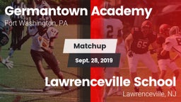 Matchup: Germantown Academy vs. Lawrenceville School 2019