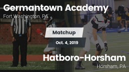 Matchup: Germantown Academy vs. Hatboro-Horsham  2019