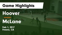 Hoover  vs McLane  Game Highlights - Feb 1, 2017