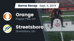Recap: Orange  vs. Streetsboro  2019