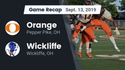 Recap: Orange  vs. Wickliffe  2019