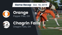 Recap: Orange  vs. Chagrin Falls  2019