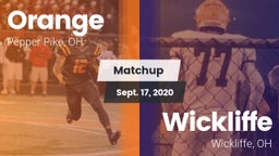Matchup: Orange  vs. Wickliffe  2020