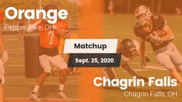 Matchup: Orange  vs. Chagrin Falls  2020